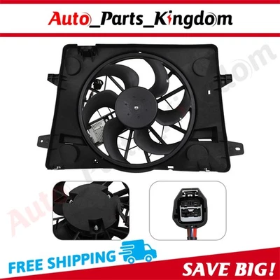 Electric Radiator Cooling Fan Assembly For 2003 2004 2005 Lincoln Town Car Ford - Image 1 of 4
