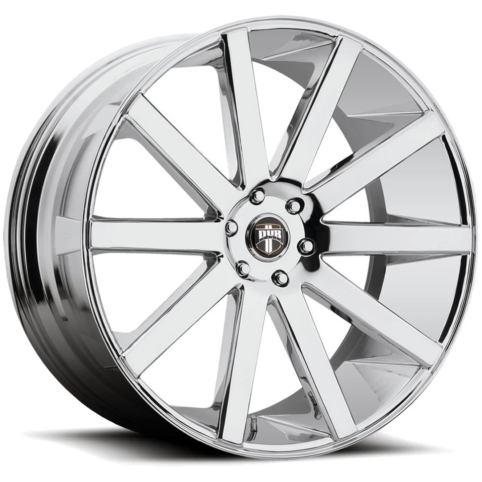 Dub S120 Shot Calla 22x9 5x120 +38mm Chrome Wheel Rim 22" Inch Foto 1 de 4