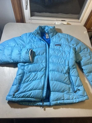 Jaqueta suéter Patagonia Hi-Loft azul outono 2011 feminina M média #84835 - Imagem 1 de 4