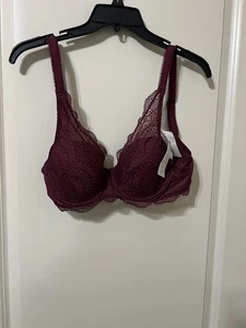 Simone Perele 34D BH Burgund/Maroon Karma Spitze Spacer T-Shirt BH 12V343 NEU - Bild 1 von 5
