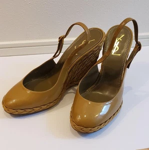Sandalias de cuña Yves Saint Laurent Saint Laurent para mujer talla 23,5 cm EU 37 - Imagen 1 de 24