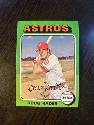 1975 TOPPS MINI #165 DOUG RADER HOUSTON ASTROS EX-MT *Hot Corner Vintage* - Image 1 of 2
