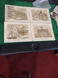 A Collection Historical Prints By A.E Ruffing Kingston New York Hurley New York - Picture 1 of 10