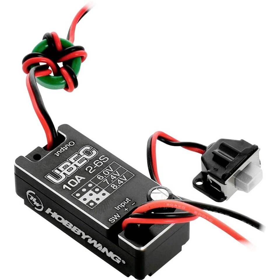 Hobbywing 30603003 BEC 10A V2-Car UBEC Regolatore di tensione BEC 6 - 8.4 V 10