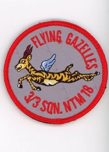 PATCH FRANKREICH HUBSCHRAUBER KUNSTFLUG TEAM FLIEGENDE GAZELLEN 3/3 SQDN NTM 18 VEL BACK - Bild 1 von 1