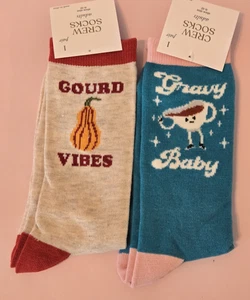2024 Target Bullseye Gourd Vibes & Gravy Babysocken Herren Damen NEU - Bild 1 von 3