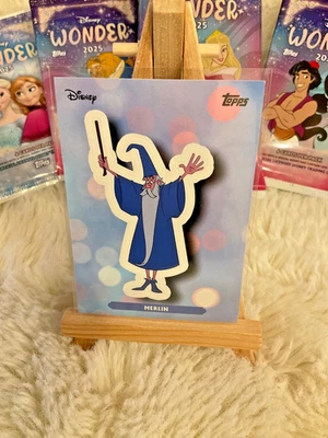 2025 TOPPS Disney Wonder #ES-11 Sticker Card Merlin The Sword in the Stone - Bild 1 von 2