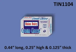 CREAM CHEESE BOX Dollhouse Miniature 1:12 Scale Kitchen Food Drink Groceries - Picture 1 of 1