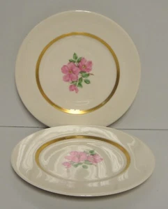 Franciscan CHEROKEE ROSE Bread Plates SET OF TWO More Items Here - Picture 1 of 3