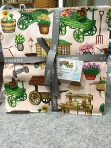 EIN GARTENBAU WE GROW VON DAN MORRIS 10 ZOLL QUADRATE 42 TEILE QUILTEN SCHÄTZE - Bild 1 von 17