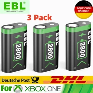 3stk 2800mAh Hohe Kapazität Akku Kompatibel mit Xbox One/Xbox One S/Xbox One X - Bild 1 von 7