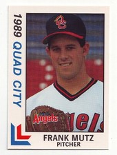 1989 Best Quad City Angels Minor League FRANK MUTZ #13 - California Angels
