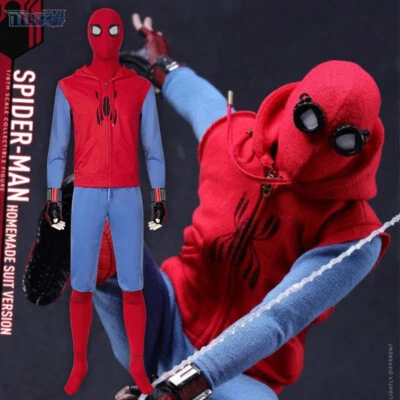 The Homecoming Spiderman Abrigo Halloween Máscara Capucha Disfraz Conjunto Golve Accesorios Lote Foto 1 de 4
