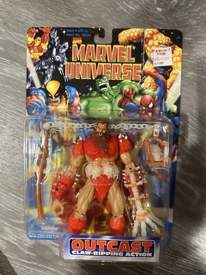 Figura de acción de colección 1996 Toy Biz Marvel Universe Outcast con garras rasgadoras Foto 1 de 2