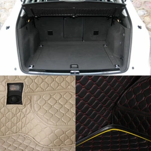Trunk Cargo Liner Leather Protector Capter Mat Seat Back Cover For Audi Q5 - Picture 1 of 8