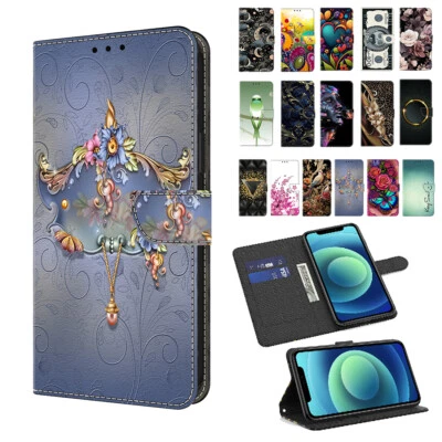 For Nokia 5.3 3.4 5.4 6.3 Pattern Leather Flip Wallet Magnetic Case Stand Cover  - Image 1 of 4