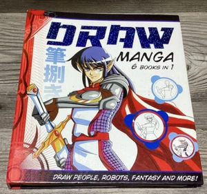 Dibuja Manga Cómo 2 Carpeta de Dibujo para Principiantes Japoneses Robot de Fantasía 6 Libros de Arte en 1 - Imagen 1 de 9