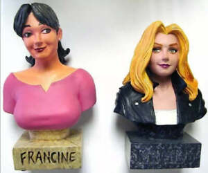 Strangers In Paradise Francine & Katchoo Figurine Bust Sculpture NIB