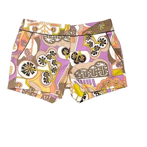 Trina Turk Women's Size 0 (28x4) Colorful BOHO Print Stretch Shorts 8" Rise USA - Picture 1 of 12
