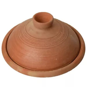 Tajine I Olla de Barro Para Cocer Unlasierter Cazuela Guisar 24 CM Diámetro - Picture 1 of 5
