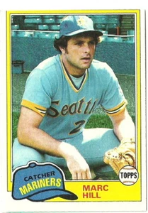 MARC HILL SEATTLE MARINERS #486 - TOPPS CASI NUEVO - MONTADO 1981 - Imagen 1 de 2