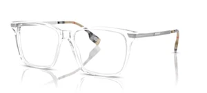 Burberry Ellis BE2378 3024 55 Eyeglasses Transparent and Silver Optical Frame - Picture 1 of 3