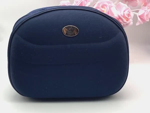 La RedouteTravel Toiletry Bag Blue Large Comnpartments Mirror Handle Full Zip - Picture 1 of 19