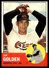 1963 Topps #297 Jim Golden  Houston Colt .45s EX-EXMINT