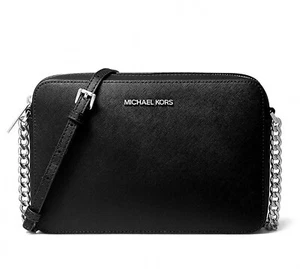 MICHAEL KORS Tasche Bag JET SET ITEM CROSSBODY Leder schwarz - silber 35F8STTC9L - Bild 1 von 12