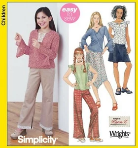 Modello da cucire ragazza 2003 taglia U-Pick bambina 7-16 semplicità 5484 fuori produzione - Foto 1 di 3