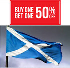 Giant 5ft x 3ft Euro 2024 Scotland Scottish Blue Saltire Flag Speedy Delivery