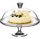 Footed Cake Dessert Table High Quality Glass Service Plate and Dome 33cm