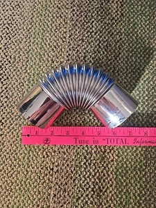 Herd Abgasheizung Edelstahl Winkel Schornsteinschlauch Durchlauferhitzer Camping 2,25" - Bild 1 von 3