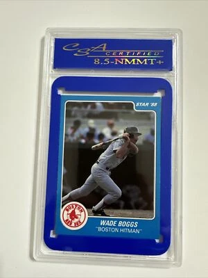 1988 Star Blank Back Promo Wade Boggs CSA 8.5 - Image 1 of 2