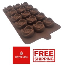 15 Rose Swirls Silicone Cake Chocolate Mould Mold Wax Flowers Bud Tulip
