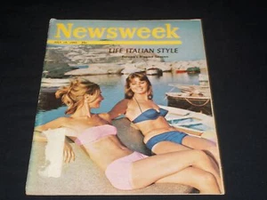 1965 JULY 19 NEWSWEEK MAGAZINE - LIFE ITALIAN STYLE - FRONT COVER - L 4105 - Picture 1 of 2