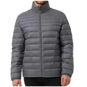 NWT Mens 32 Heat degrees Ultra Light Down All Weather Jacket, compact large Grey - Picture 1 of 8