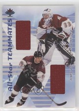 2001-02 ITG Be A Player Memorabilia /80 Patrick Roy Joe Sakic #AST-35 HOF