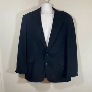 VTG Hunt Valley Black 100% Camel Hair Blazer Suit Jacket Men’s Size 44L USA Made - Picture 1 of 18