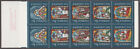 SWEDEN Sc #1424a MNH BOOKLET of  10 - 2 EACH x 5 STAMPS - STAINED GLASS, XMAS