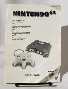 Nintendo 64 solo manuale istruzioni N64 - Foto 1 di 2