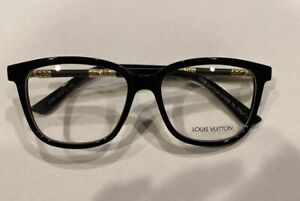 louis Vuitton’s 2184 Black Eyeglass Frame 49 Eye size/ Hard Case/Cloth/Pouch 