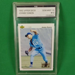 Graded Johnny Damon 1992 Upper Deck Minors #19 Baseball Card FGS Mint 10 - Picture 1 of 2