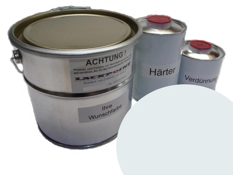 Juego de pintura de coche 3,5 l 2K adecuado para Opel 452 blanco polar clásico nuevo tuning OPC Far - Imagen 1 de 1