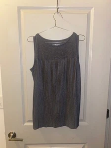 Liz Lange Umstandsbluse ärmellos Größe M grau - Bild 1 von 4