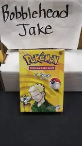 SEALED BRAND NEW POKEMON GYM HEROES LT. SURGE THEME DECK TCG WOTC W/ PROTECTOR - Picture 1 of 8
