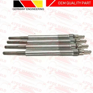 FOR AUDI SEAT SKODA VW 2.0 TDI 16V 4X DIESEL HEATER GLOW PLUGS SET GENUINE BOSCH - Picture 1 of 4