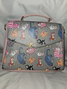 Loungefly Disney Cats Cheshire Figaro Aristocats Crossbody Bag Purse - Picture 1 of 7