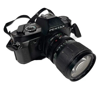 Pentax P30N SLR Camera with 28 - 80mm Lens & Strap Vintage 1988 35mm Film - image 1 of 4
