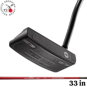 Odyssey White Hot Black Double Wide Putter 33 inch STROKE LAB Red Shaft Mens - Picture 1 of 11